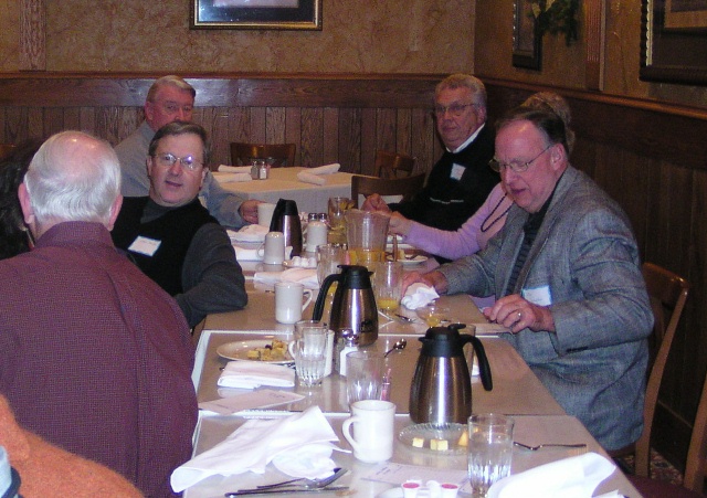 That's John Geswein in the back on the right. I'm sorry that I didn't get a better picture of him. Sorry, John. 