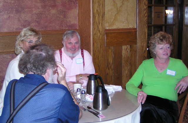 Back of Bob Leonard, part of Georgia Radcliff Leonard, Norman and Maxine Miller
