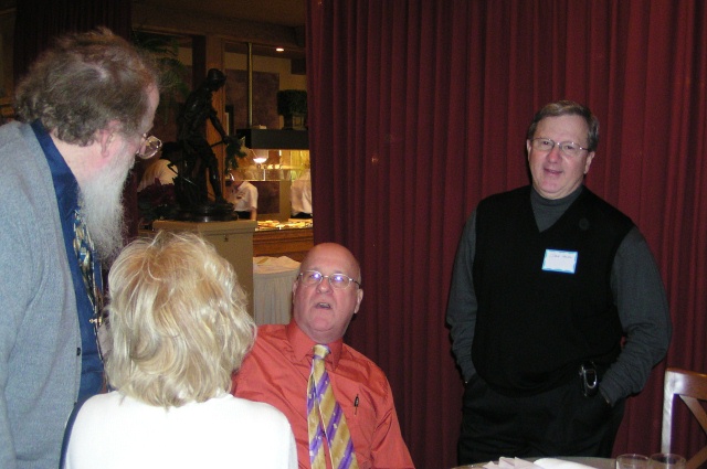 Bob and Georgia Radcliff Leonard's backs, Dave Corcoran, Dave Fricke