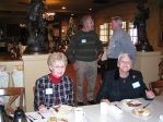seated: Mary Jane Elmer, Rachel Eberly Ambrose. standing: Joe Grantz, Tom Kruer