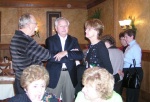 Don Smith entertains John and Judy Batliner Jacobi. Seated: Kathy Russell Smith, Maxine Miller