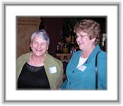 PC080057 * Rachel Eberle Ambrose and Karen Umbreit Wolf share a laugh. * 1662 x 1366 * (358KB)