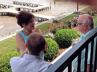 Joan Smith and Dave Corcoran. Back of head belongs to Dave's son, Patrick